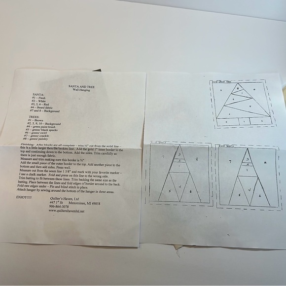 Santa and Tree Wall Hanging Kit - Picture 3 of 5